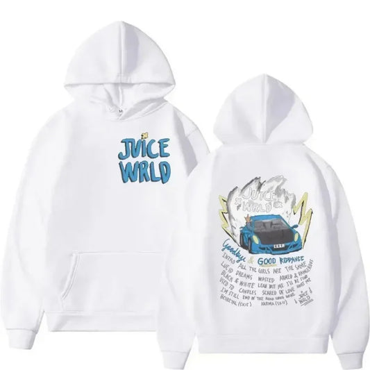 9NINI9Society - White Goodbye & Good Riddance Hoodie